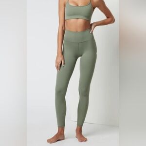 Vuori All The Feels Sage Green Leggings